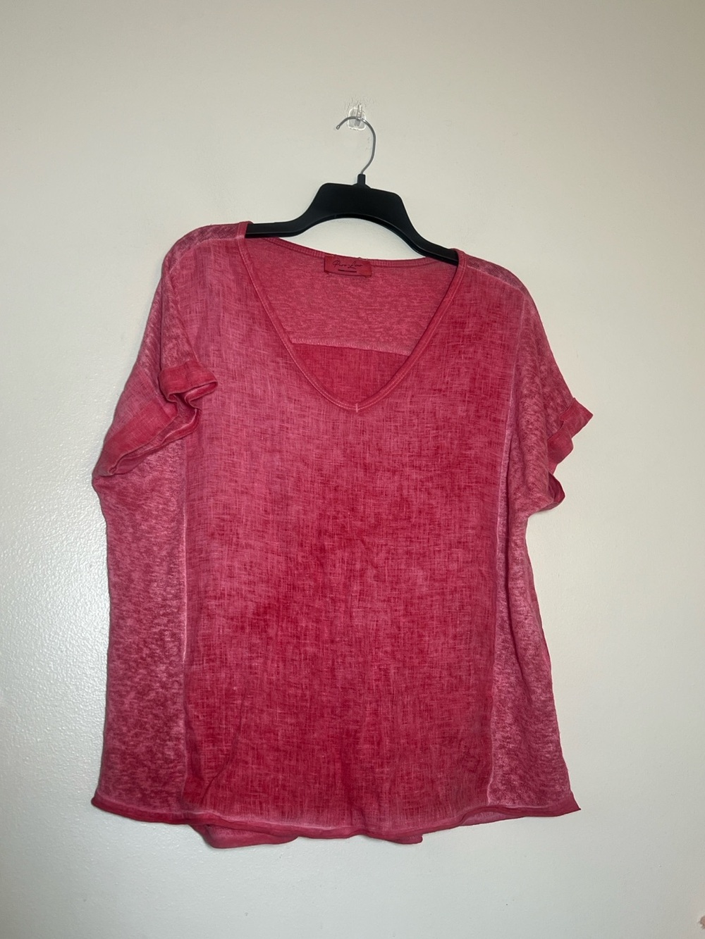 Puro Lino Italy Gauze Gauzy Linen Short Sleeve Shirt